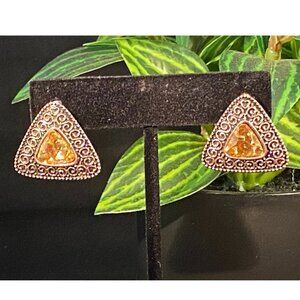 NEW, NEVER WORN Triangular Stud Earrings